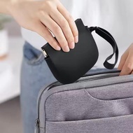 Silicone Coin Purse Keychain Small Silicone Pouch Wired Earbud Case 10x8cm/3.94x3.15 Inches Coin Hol