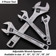 Heavy Duty Adjustable  Spanner Wrench / Spannar Spanner Spnar size 8" -15"