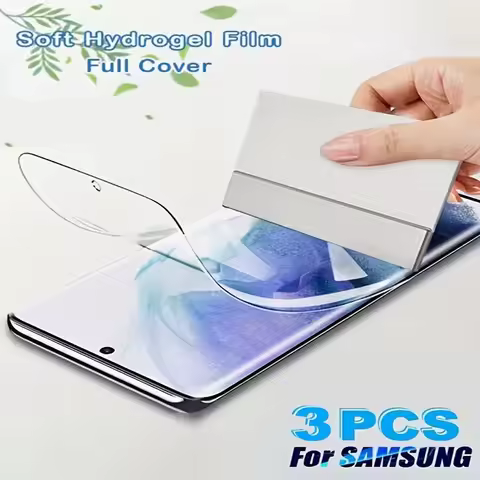 3Pcs Hydrogel Film For Samsung Galaxy S25 S24 Ultra S23 S22 S21 Plus A36 A25 A15 A35 A26 A16 A54 A55