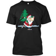 Santa Plays Golf Ugly Xmas T-Shirt