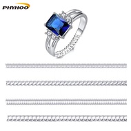 PHYHOO 5Pcs Spring Rope Ring Size Adjuster 10cm Invisible Anti-Slip Ring Sizer Band PU Anti-Scratch 