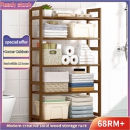 🔥(Ready Stock) 🔥Rak buku kayu padu✨Rak simpanan gaya moden💝Rak buku ruang tamu rumah yang kreatif. R