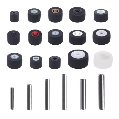 5pcs Different Size Car Retractor Press Belt Pulley, Deck Radio Audio- Pressure Recorder Cassette De