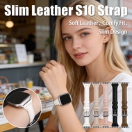 atch 46mm IWatch Series 10 Strap Leather Vivid For Slim 42mm Bracelet