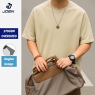 JDEN Raglan Oversized T-shirt 270gsm (Unisex) - 100% Premium Cotton Tshirt Lelaki Perempuan 40-120KG