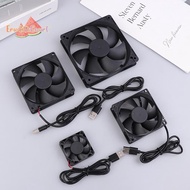 [ECM] 5V Brushless Cooling Fan USB Router Fan Computer Case TV Box Cooling Case 50mm 80mm 90mm 120mm