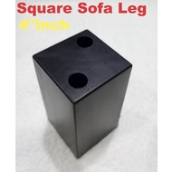 4"inch Square Sofa Leg | Sofa Stopper Leg | Divan Bed Frames Leg | Cabinet Leg | Kaki Sofa | Kaki Ka