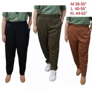 Plus Size Work Pants Fat People's Long Elastic Waistband Back Stretch 40-62 Inches