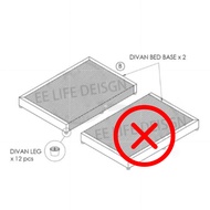 [EE LIFE DESIGN]  Separuh Bahagian Divan / 1/2 QUEEN DIVAN BASE/  HALF PART OF THE DIVAN