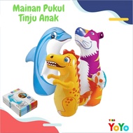 TokoYoyo Mainan Tinju Samsak Anak Intex 3D Laki Laki Punch Balon Edukasi Kado Anak 3 4 5 6 tahun