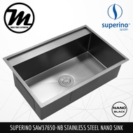 SUPERINO NANO Black SAW37650-NB SUS304 Stainless Steel Nano Kitchen Sink