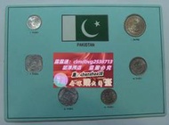 巴基斯坦 1977，81，89年 6枚  精裝/套幣 --- PAKISTAN