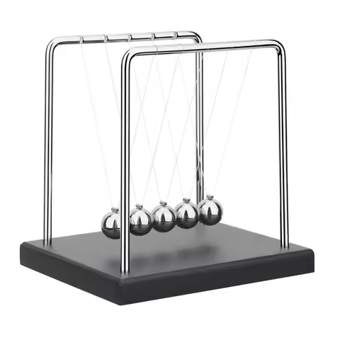 1 PC Newton Cradle Balance Steel Balls Perpetual Motion Collision Ball School Teaching, Physics Scie