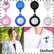 LANHUA Retractable Nurse Watch Gift Brooch Pin Clip-on Fob Watch