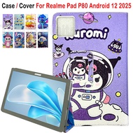 For Realme Pad P80 Android 12 2025 Universal 10 inch Fashion Cute Cartoon Pattern Tablet Protective 