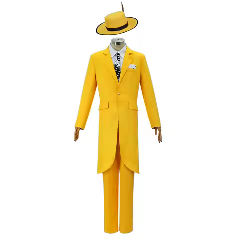 The Mask Jim Carrey Costume The Mask Cosplay Performance Costume Halloween Costume