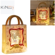 Christmas Snow Globe Lantern Musical Lighted Snow Globe Lantern Battery Powered Night Light Handbag 
