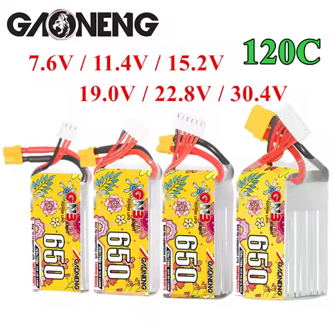 GNB 2S/3S/4S/5S/6S/8S 650mAh 120C/240C Lipo Battery For RC Quadcopter Helicopter FPV Racing Drone Ba