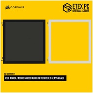 CORSAIR iCUE 4000X/4000D/4000D Airflow Tempered Glass Panel - Black / White