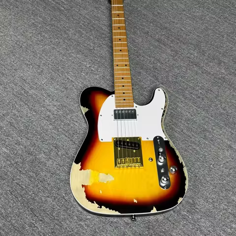 2026 39 inches 62 Guitar Doing Old Days Fading Body Maple Fingerboard