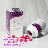 COD [TERLARIS] To Slim Toslim Herbal Jamu Pelangsing Herbal Diet Detox 1 botol isi 30 kapsul 100% ORIGINAL BPOM - Obat Pelangsing Badan