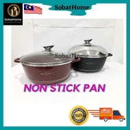 Periuk anti lekat Non Stick Pan Royal EIS Dessini Italy 28cm Non Stick Casserole Periuk Non Stick