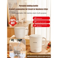 Portable electric kettle Multifunctional stainless steel kettle Boiling noodles travel mini kettle