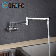 GRIPO 304 stainless folded wall mounted type single cold kitchen faucet GP562