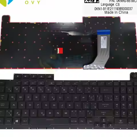 RGB Backlight Keyboard for ASUS ROG Strix Hero III G731GT G731GV Gaming Keyboards CZ Czech CS colorf