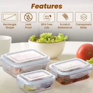 LiliKoko PP Storage Container Compartment Airtight Lunch Box (280ml/350ml/600ml/1000ml/1280ml)