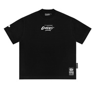 Áo phông nam nữ form rộng tay lỡ màu đen tee local brand Grunge DAVIES |D25-T2