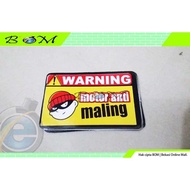 Sticker sticker Funny Words Small anti Theft Motorcycle warning