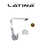 Latina Kitchen Sink Mixer Tap Brass Body Chrome Finish 5 Years Warranty