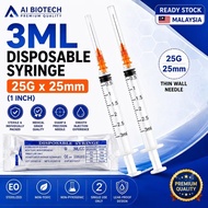 [ Ready Stock ] Ai BioLab 3ML Luer Lock Mixing & Reconstitution Syringe