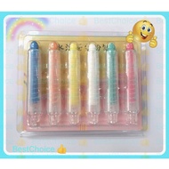 Ready Stock ~6 Color Dustless Paint Chalk With Holder-1Set