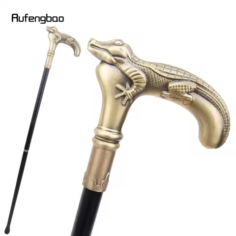 Copper Lizard Walking Cane Fashion Stage Cane Decorative Stick Decorative Cane Cosplay And Parties, 