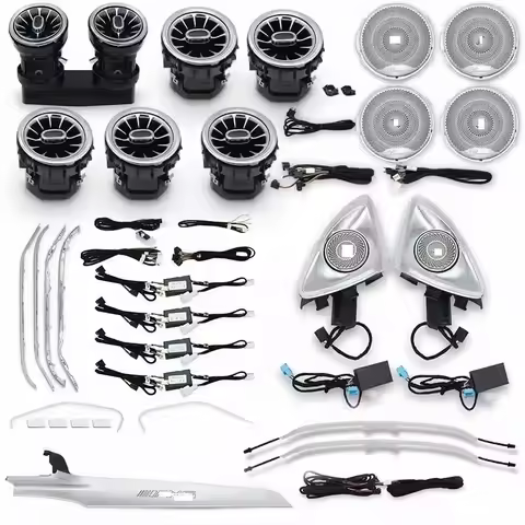 64 Colours Ambient Light For Mercedes Benz W205 X253 GLC Coupe C43 C63s Car LED Turbine Vents Speake