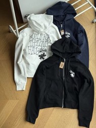 全新Stussy SS26 LONG HAUL ZIP HOODIE 寬鬆舒適拉鍊連帽開衫衞衣Stussy hoodies Stussy 外套Stussy jacket