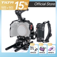 TILTA Camera Cage Pro Kit Compact Top Handle Side Power Handle w/Run/Stop & Cable HDMI Clamp & Cable