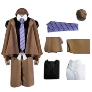 Anime Dazai Osamu Cosplay Costume Bungo Stray Outfit Ranpo Edogawa Detective Uniforms Halloween Part