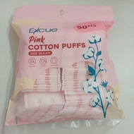 Excue Facial Puff Makeup Remover Cotton Pads Kapas Muka Side Sealed Puff Facial Make Up Remover Puff