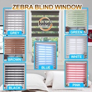 KKC Zebra Blind Curtain / Bidai Tingkap Modern Home Deco Ready Stok