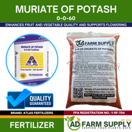 Atlas Murate of Potash NPK 0-0-60 High Quality Potassium Fertilizer