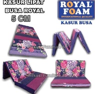 Kasur Lipat Tebal 5 Cm Ukuran 90, 120, 160, 180 X 200 Busa Royal Foam