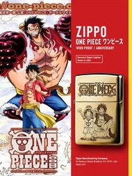 ZIPPO X ONE PIECE 純銅打火機 雙面雕刻海賊王路飛收藏品