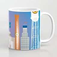 Durham, North Carolina - Cakrawala Illustration