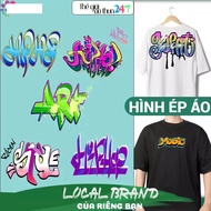 [Heat ironing image] - Graffiti image 9 printed with iron and iron