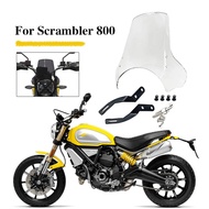 New Scrambler800 Motorcycle Accessories WindScreen Windshield Visor Deflector For Ducati Scrambler 8
