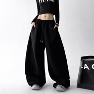 MUYUZI | Causal Lounge Wide Leg Fluffy Pants