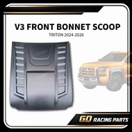 MITSUBISHI TRITON 2024-2026 V3 TRITON BONNET SCOOP COVER 4X4 ACCESSORIES